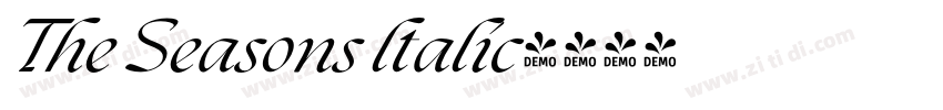 The Seasons ltalic字体转换